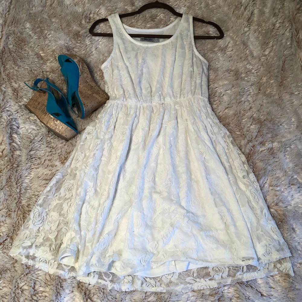 White tank top dress